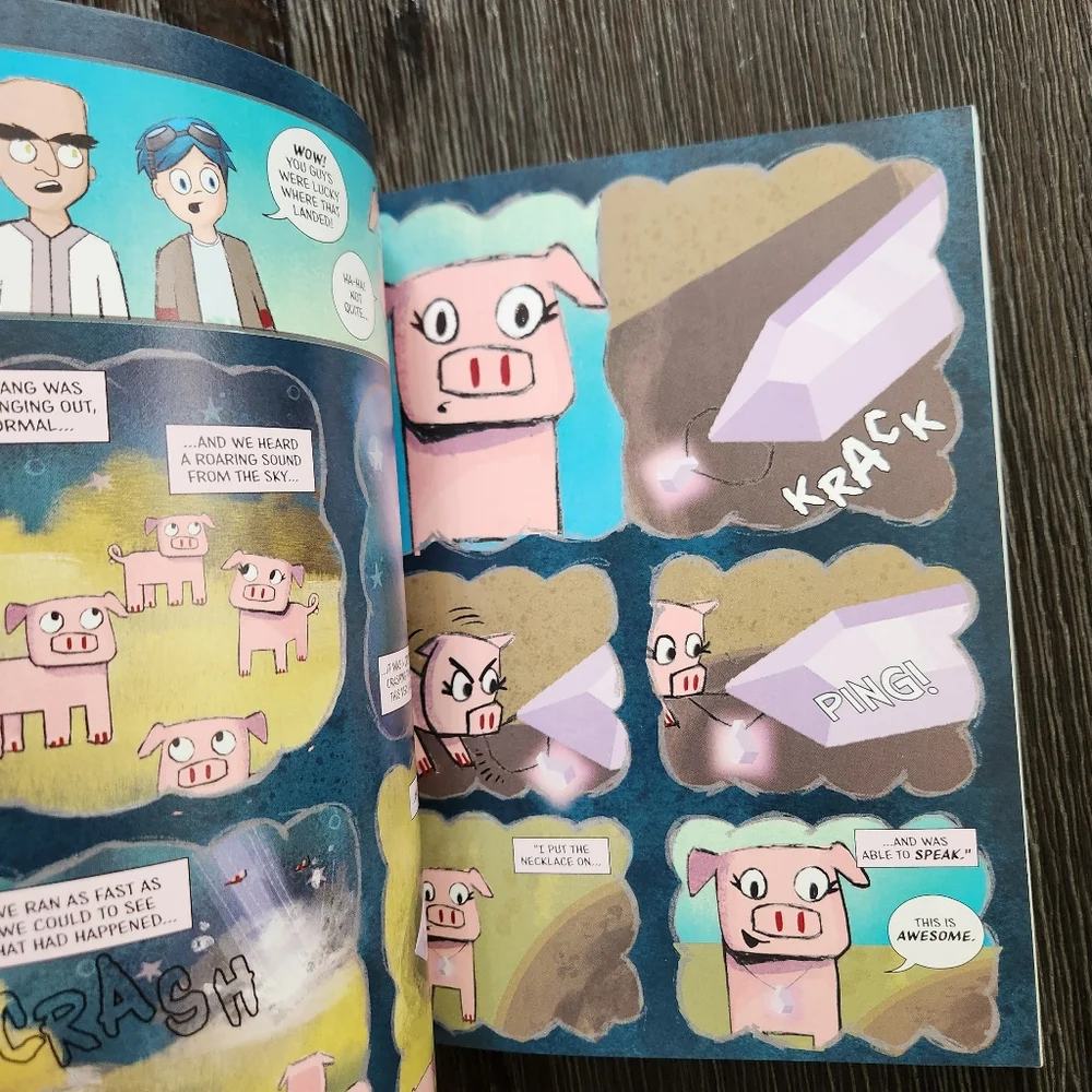 Trayaurus and the Enchanted Crystal Comic Book DanTDM Minecraft comicbook NEW